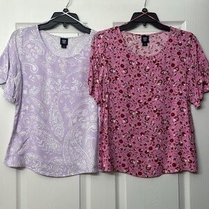 Women’s Medium Floral Route 66 Shirts